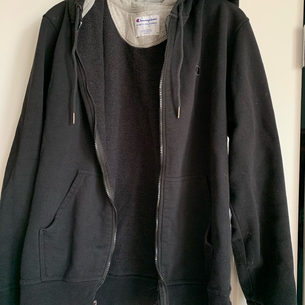 Champion hooded zip up sweatshirt